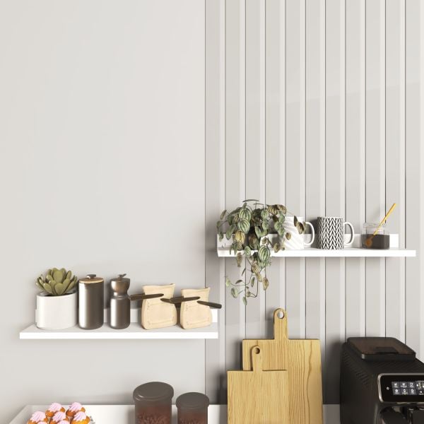 Bono Dekoratif 2 ' li Duvar Rafı , Beyaz