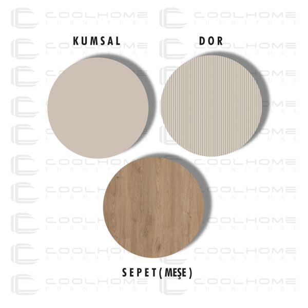 Marin Tv Ünitesi 180 cm - Orta Sehpa Seti  Çizgi desenli , Raflı , Sis Gri (BEYAZ DEĞİLDİR)