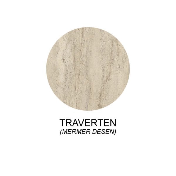 Marin Tv Ünitesi Tv Sehpası 180 cm Traverten ( Mermer Desen )